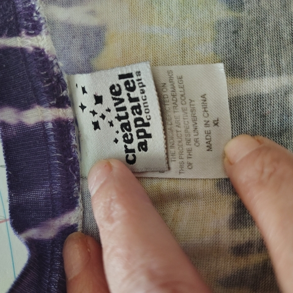 LSU Tie-Dye T-Shirt with Tiger Logo - Picture 3 of 3